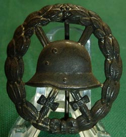 Imperial German Wound Badge - Pierced Version in Silver Imperial German Wound Badge - Pierced Version in Silver