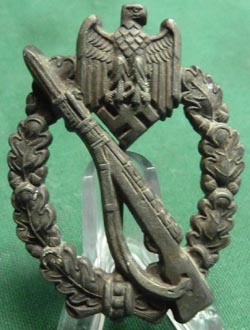 WW2 German IAB Infantry Assault Badge in Silver WW2 German IAB Infantry Assault Badge in Silver