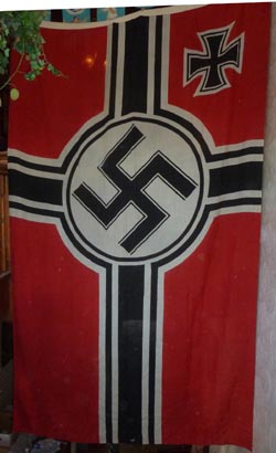 Original WW2 German ReichsKriegs Battle Flag Wool 6'x10.5' Original WW2 German ReichsKriegs Battle Flag Wool 6'x10.5'