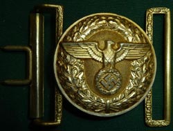 WW2 German Political Leader's Belt Buckle with Keeper WW2 German Political Leader's Belt Buckle with Keeper