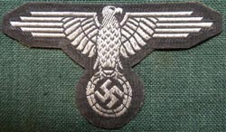 WW2 German Waffen SS Sleeve Eagle WW2 German Waffen SS Sleeve Eagle