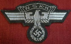 WW2 German NSKK Flatwire Sleeve Eagle WW2 German NSKK Flatwire Sleeve Eagle