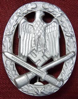 WW2 German General Assault Badge Hollow Stamped WW2 German General Assault Badge Hollow Stamped