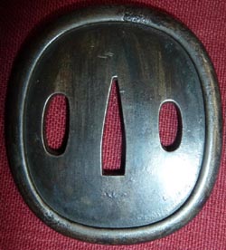 Japanese Samurai Sword Tanto Iron Tsuba Japanese Samurai Sword Tanto Iron Tsuba