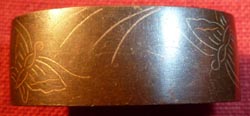 Japanese Samurai Sword Fuchi - Butterflies Japanese Samurai Sword Fuchi - Butterflies