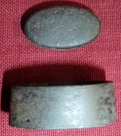 Japanese Samurai Sword Plain Fuchi Kashira Japanese Samurai Sword Plain Fuchi Kashira