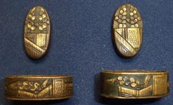 Japanese Samurai Sword Daisho Fuchi-Kashira Japanese Samurai Sword Daisho Fuchi-Kashira