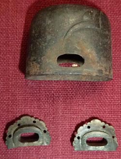 Japanese Samurai Sword Higo Kashira & Pierced Shitodome Japanese Samurai Sword Higo Kashira & Pierced Shitodome