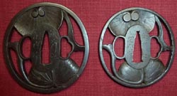 Japanese Samurai Sword Daisho Tsuba - Signed Japanese Samurai Sword Daisho Tsuba - Signed