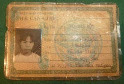 Original South Vietnam Photo ID Card Saigon 1968 - Click Image to Close