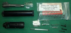 PPK Pistol Parts, Mock Suppressor & Other Gun Parts PPK Pistol Parts, Mock Suppressor & Other Gun Parts