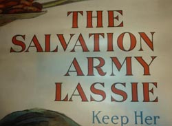 Original WW1 Patriotic Poster - The Salvation Army Lassie