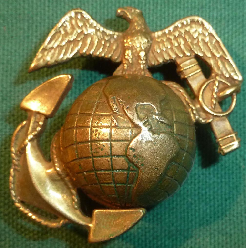 Rare 1925 Pattern USMC Eagle Globe Anchor Hat Badge Rare 1925 Pattern USMC Eagle Globe Anchor Hat Badge