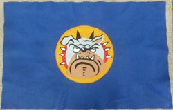 WW2 USAAF Banner with 313th Fighter Squadron Patch Design WW2 USAAF Banner with 313th Fighter Squadron Patch Design