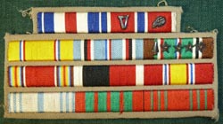 Theater made Ribbon Bar Arrowhead Landing, Bronze & Silver Star Theater made Ribbon Bar Arrowhead Landing, Bronze & Silver Star