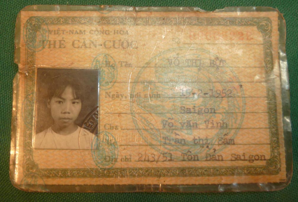 Original South Vietnam Photo ID Card Saigon 1968 - Click Image to Close