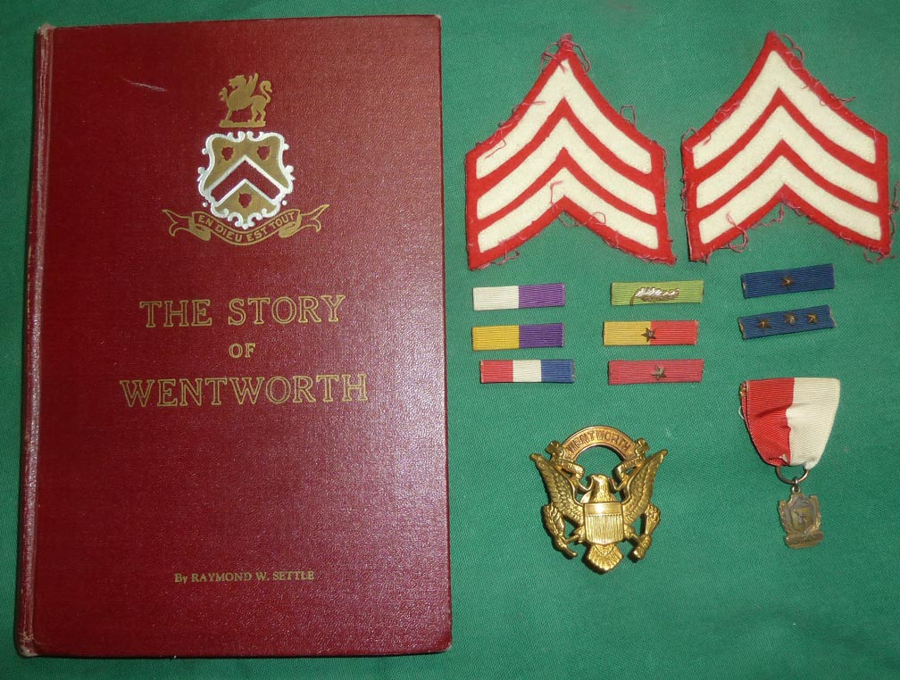 Wentworth Military Academy Class of 1942 Insignia Lot, 1950 Book - Click Image to Close