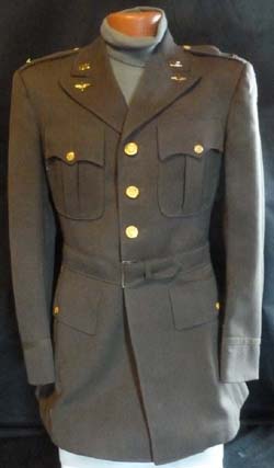 WW2 USAAF Pilot's Officer Uniform Named & Dated, Bullion Patch