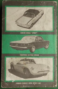 Chevrolet Corvair Complete Owner's Handbook Clymer's 1962