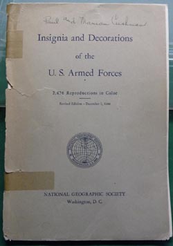 Insignia and Decorations of the U.S. Armed Forces Paperback 1944