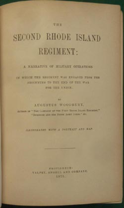 The Second Rhode Island Regiment - 1875 Edition