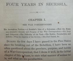 Four Years in Secessia - 1865 Edition