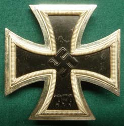 WW2 German Iron Cross 1st Class L15 High-Quality Post-war Copy