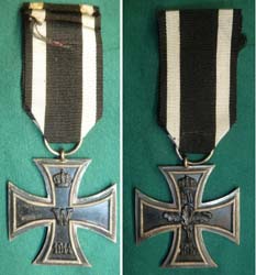 Imperial German 1914 Iron Cross 2nd Class EK2 - Original Ribbon