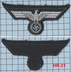 WW2 German Heer Waffenrock Flatwire Breast Eagle