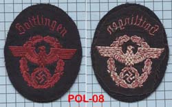 WW2 German Fire Police Feuerpolizei Sleeve Eagle