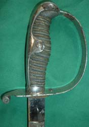 WW1 German Engraved Dress Sword with Knot, Garde Train Bataillon