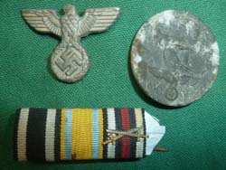 2nd Armored Division Loot - WW2 German Insignia Grouping