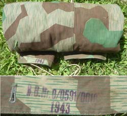 WW2 German Zeltbahn - well-marked with RB Number and dated 1943