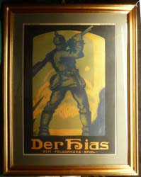 Original WW1 German Patriotic Poster - "Der Hias" 1917