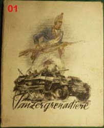 Original WW2 German Patriotic Art - Panzergrenadier in Action