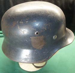 WW2 German Luftwaffe M35 Double Decal Helmet w Chinstrap & Liner
