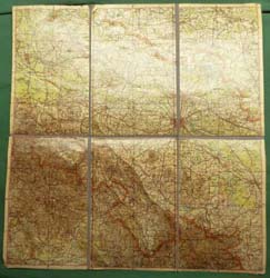 WW2 German Luftwaffe Navigation Maps from Aviation Pilot Cadet S