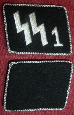 Waffen SS-Standarte 1/VT Deutschland Officer Collar Tabs