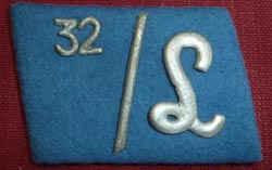 Early Exceptionally Scarce SA Leibstandarte Collar Tab