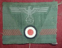 Eagle and Cockarde Trapezoid for the WW2 German Army Field Cap