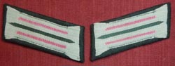 WW2 German Heer Enlisted Panzer Collar Tabs Litzen