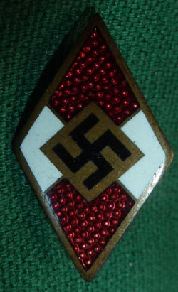WW2 German HJ Hitler Youth Membership Badge M1/72