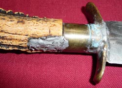 Early German Stag Handle Hunting Dagger - Hirschfanger
