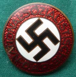 WW2 German Nazi Party NSDAP Enameled Part Pin