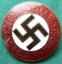 WW2 German Nazi Party NSDAP Enameled Part Pin