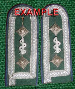 WW2 German Medical Corps Shoulder Board Devices