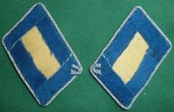 Luftwaffe Field Police / Supply Captain Collar Tabs Set