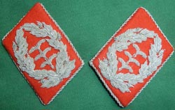 Luftwaffe Artillery Full Colonel Collar Tabs Set