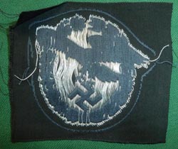WW2 German Luftwaffe Pilots Badge in Flatwire on Cloth