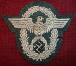 WW2 German Police Sleeve Eagle